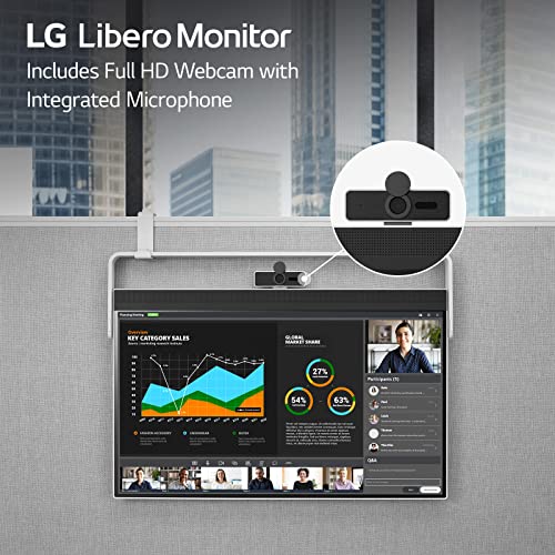 Image of LG 27MQ70QC-S.AUS 27 inch QHD IPS HDR 10 Libero Monitor with Detachable Full HD Webcam