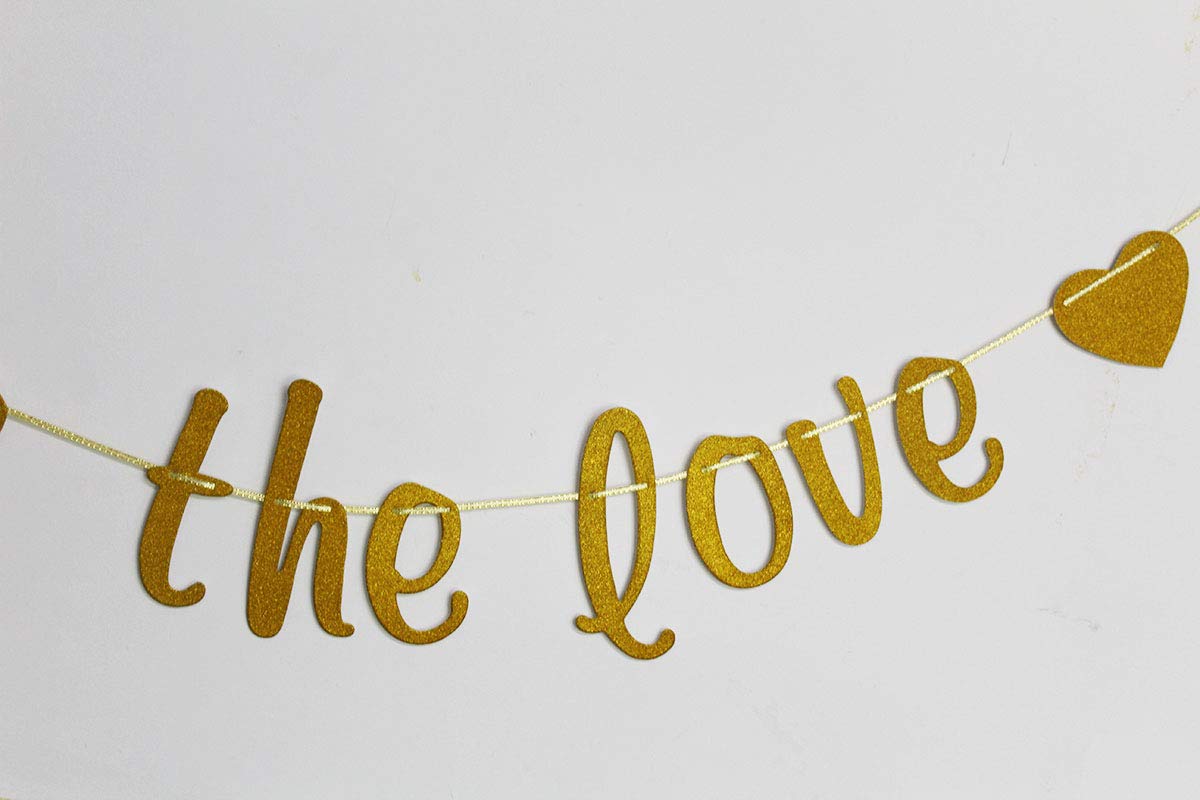 Double The Love Banner para Twins Baby Shower, banderines de revelación de género, decoraciones de fiesta con purpurina dorada