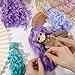 GLOBLELAND 4 Pcs 4 Colors Doll Curly Wig Hair 5.9 inch Gradient Long Hairs for Making Dolls Wigs Fashion Soft Flexible Synthetic Hair Extension Dolls Accessories for DIY Doll Making Crafts