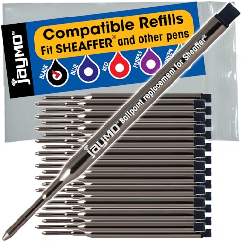 Recharge pour stylo Sheaffer K Jaymo noire 95 mm pour corriger les blancs