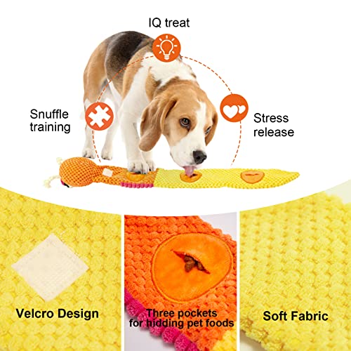 Joyelf Plush Snuffle Toys For Dog Educational Squeaky Toys,Treat Dispensing Dog Toys Plush Crinkle Rope Snuffle Stuffed Toys For Small Medium Large Dogs Snail Toys Dog Puzzle Toys #TOP2