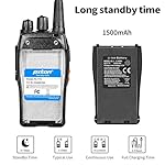 777S Rechargeable walkie talkies for Adults Long Range with Earpieces and Li-ion Battery,Two Way radios has VOX/TOT/Emergency Alarm/Battery Low Alert/Flashlight/Scan Function（2 Pack） - Image 5