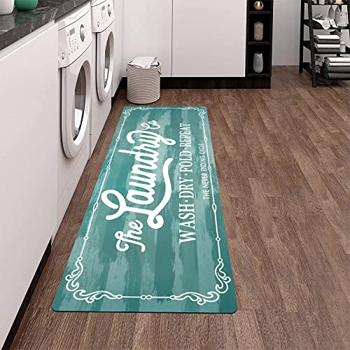 Pauwer Farmhouse Laundry Room Rug Runner 20"X48" Non Slip Kitchen Rugs And Mats Laundry Room Decor Washable Rugs Carpet Runner For Kitchen Floor Laundry Room Bathroom Hallway Entryway Area Rugs #TOP1