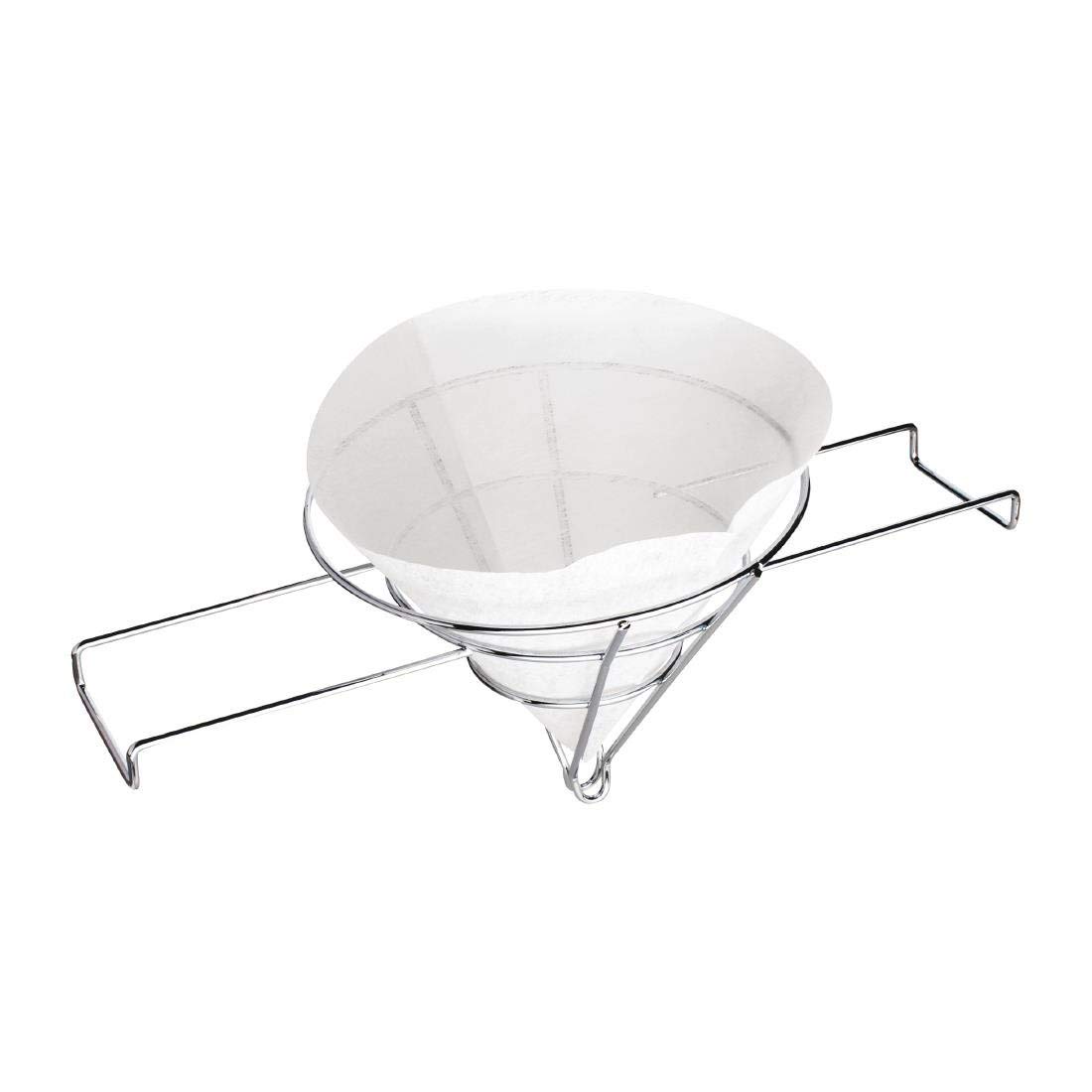Vogue CN956 Fettfilterkegel & HENDI 632802 Fettfilter für Friteusen, Stückzahl: 50, Aus Viskose (syntetische Seide), 254x254mm
