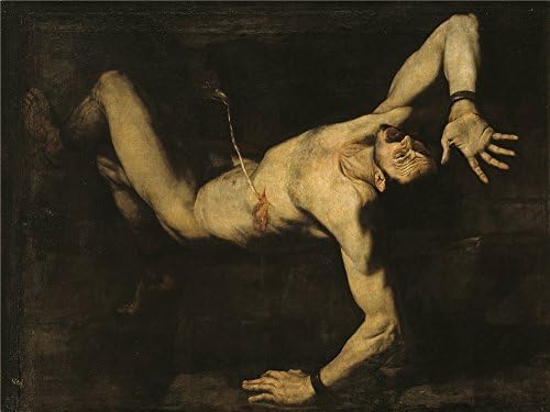 Vintastore Wood Framed Modern Wall Art Decor Ribera Jose De Tityus 1632 Print On Definition Canvas