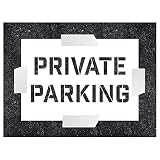 Pochoir parking privé - 600 x 400 mm - 1,1 mm en polypropylène