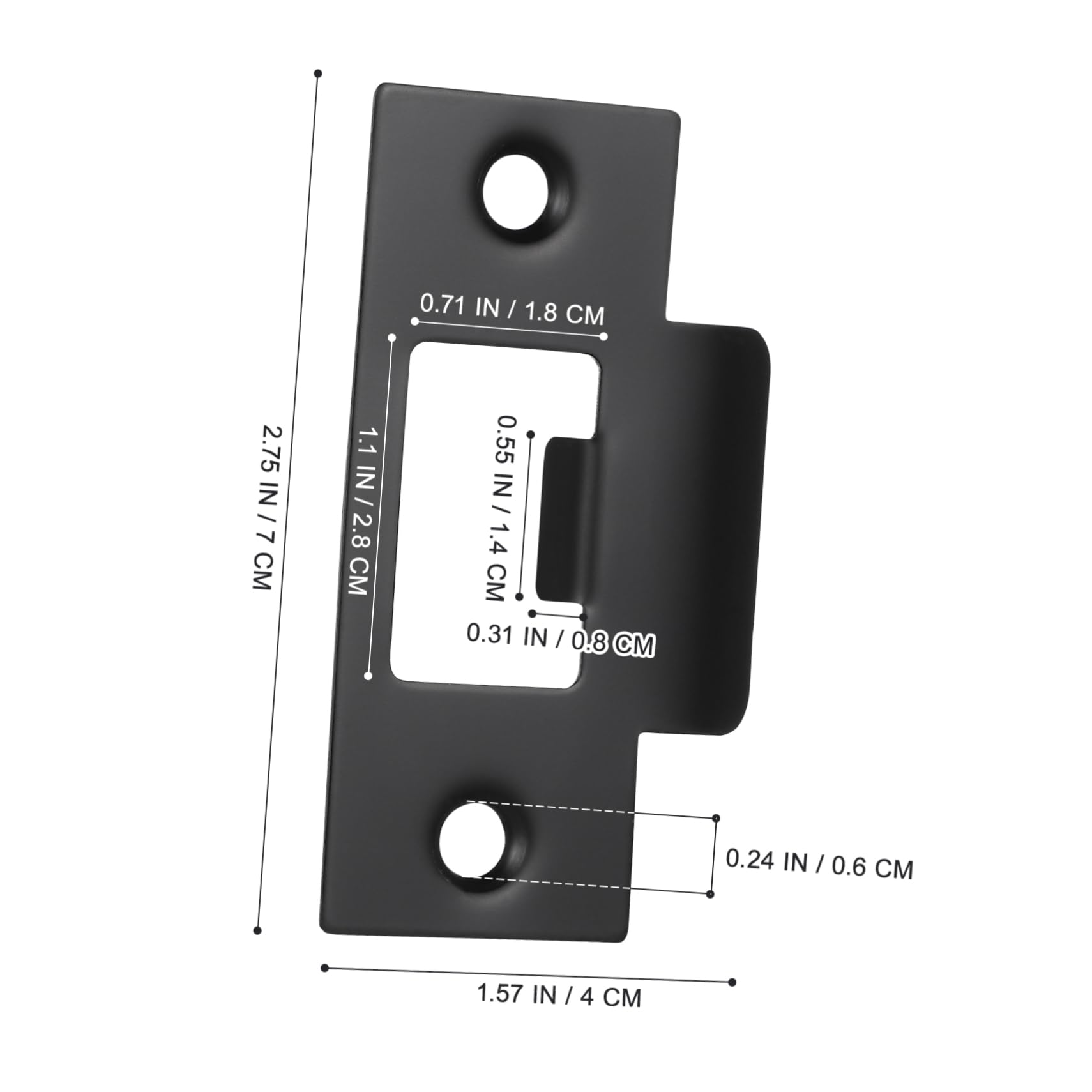 VILLCASE 5 Ensembles Plaque De Renforcement De Porte Inoxydable Lot De Gâches De Pêne Pour Sécuriser Vos Portes Plaques De Renforcement Durables 4 Pièces * 5