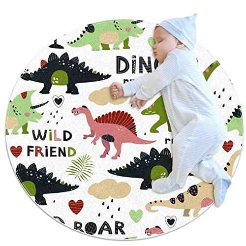 Tapis de jeu dinosaure isolant et doux pour protéger les enfants au sol
