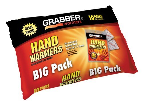 Arthritis Hand Warmers Pack/10 J-Hook Poly Bag