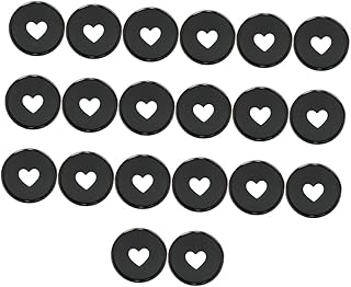 EXQUIMEUBLE 20Pcs Cogumelo Buraco Fichário Livro Anéis De Ligação Pequenos Anéis De Livro Memo Fichário Discos Bloco De Notas Fichário Anéis De Livro De Plástico Anéis De Pasta De Papel