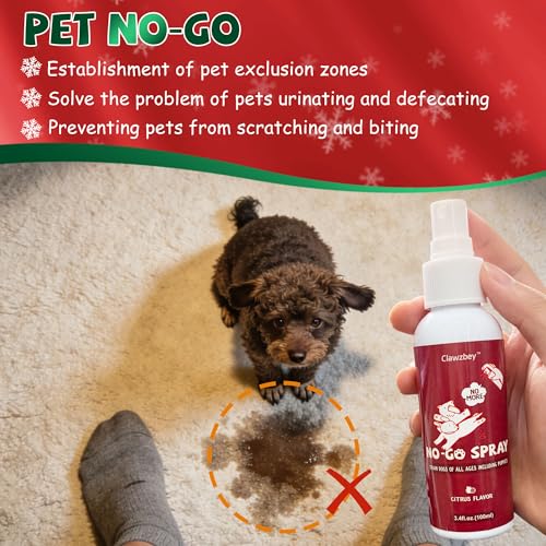 image for Clawzbey Dog Potty Spray Set, No-Go Spray & Here Potty Training Spray,