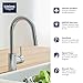 GROHE 32665003 Concetto Pull-Down Kitchen Faucet with Sprayer, 1.75 GPM, Chrome