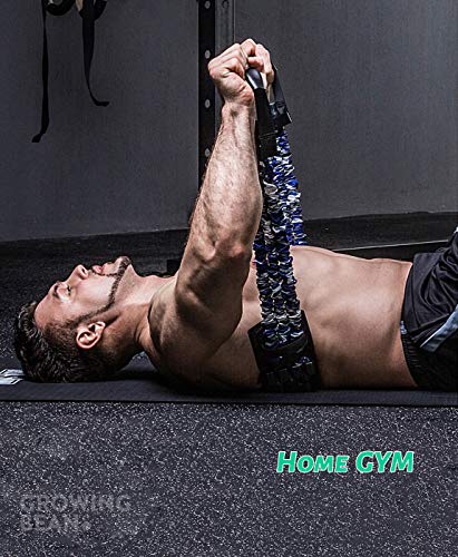 GrowingBean - Bench Press Assistance Resistance Bands, Home Gym, Multiple Training Methods, 152lbs