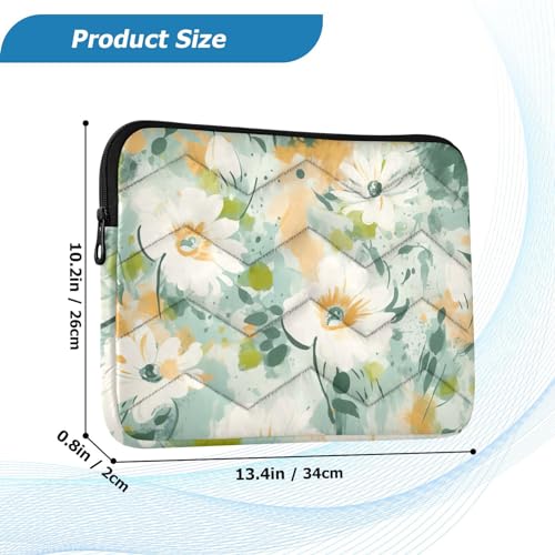 Funda para portátil abstracta floral 13-14 pulgadas miniatura 3