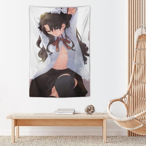 タペストリー 遠坂凛 可愛い 背景 多機能 雰囲気転換 アニメ 部屋 窓カーテン 個性ギフト 新居祝い 150x100cm [5]