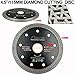 SHDIATOOL 4-1/2 Inch Porcelain Diamond Mesh Turbo Saw Blade Cutting Granite Marble Ceramic Tile Brick Pack of 2