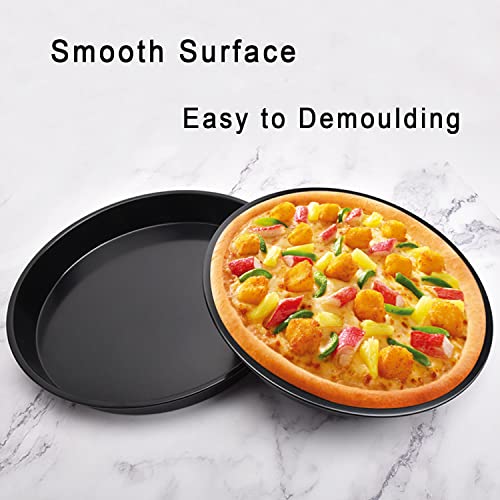 Lbsahetc Carbon Steel Air Fryer Liners, 2Pcs Non-Stick Air Fryer Pizza Pan, Replacement Of Flammable Parchment Paper, Fits Most 3.7 Qt Air Fryer And Larger (2Pcs - 7") #TOP4