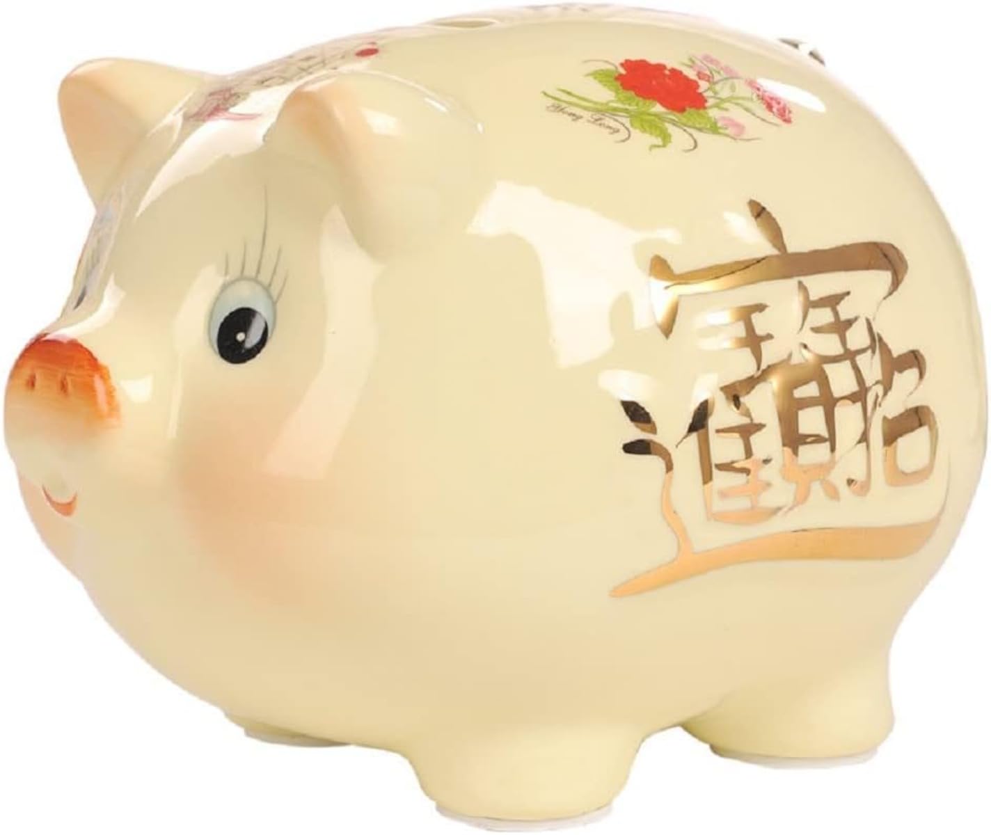 Amazon.co.jp: Geyaziu貯金箱 豚の貯金箱 陶器の貯金箱 動物の貯金箱