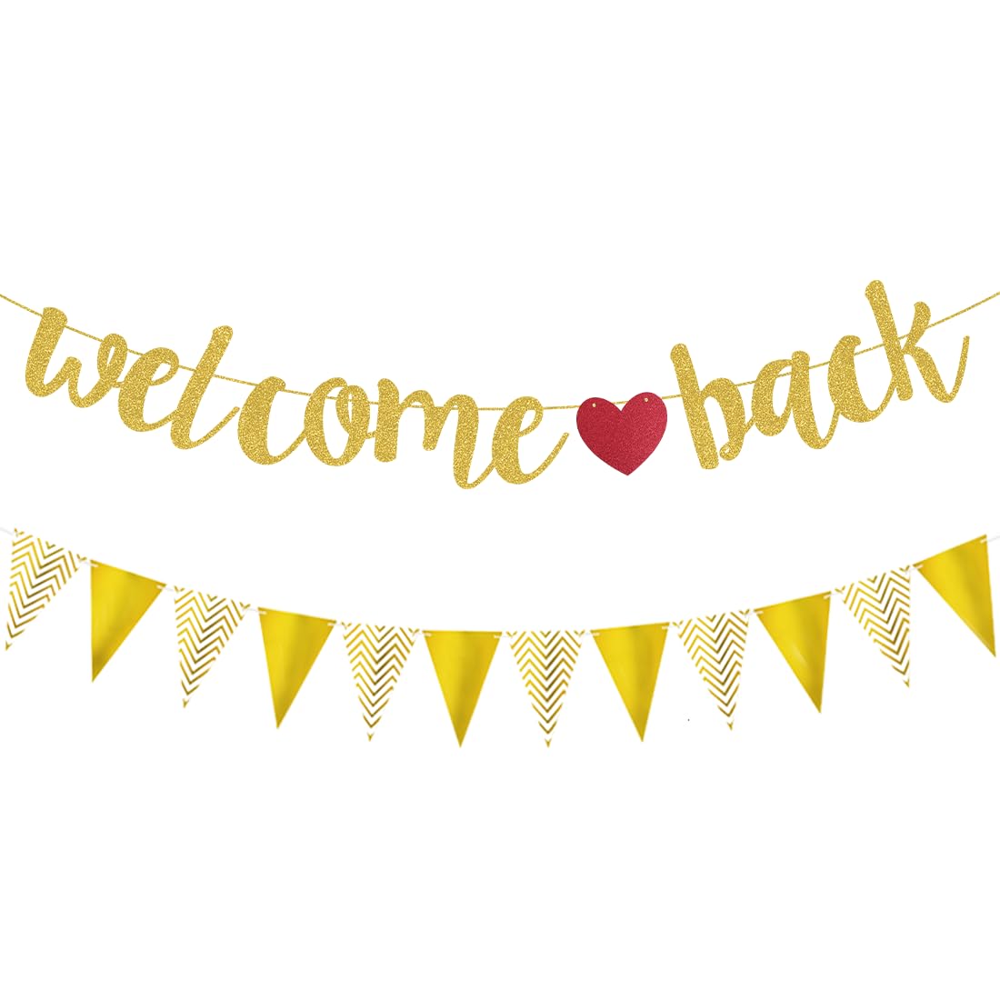 Welcome Home Banner – Schwarz, Glitzernd, Zum Aufhängen Für Party & Heimkehr