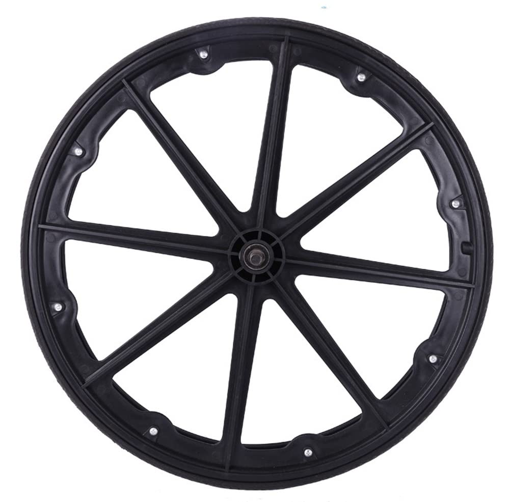 Rueda Trasera Para Silla De Ruedas Manual De 24 Pulgadas, Reemplazo De Rueda Sólida Para Discapacitados, Sillas De Ruedas Para Personas Mayores Para El Cuidado De La Salud, Rodamientos De 1/2", Color