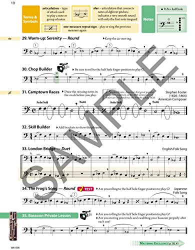 Kjos Music Company W61BN Tradition Of Excellence Book 1 Bassoon thumb #1