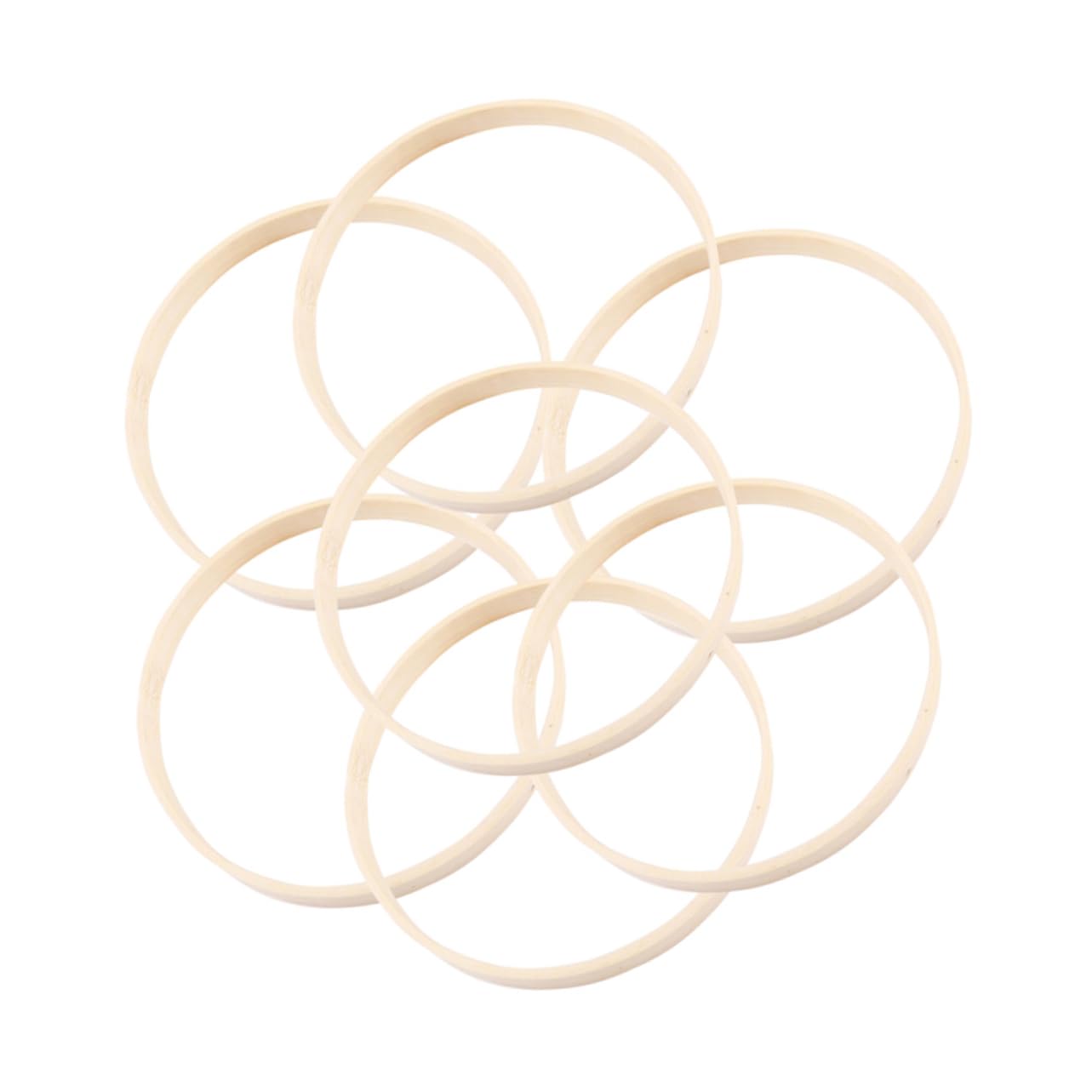 Cabilock Bamboo Dreamcatcher Frame Ring 17cm 20PCS for Home Decor and Craft Projects