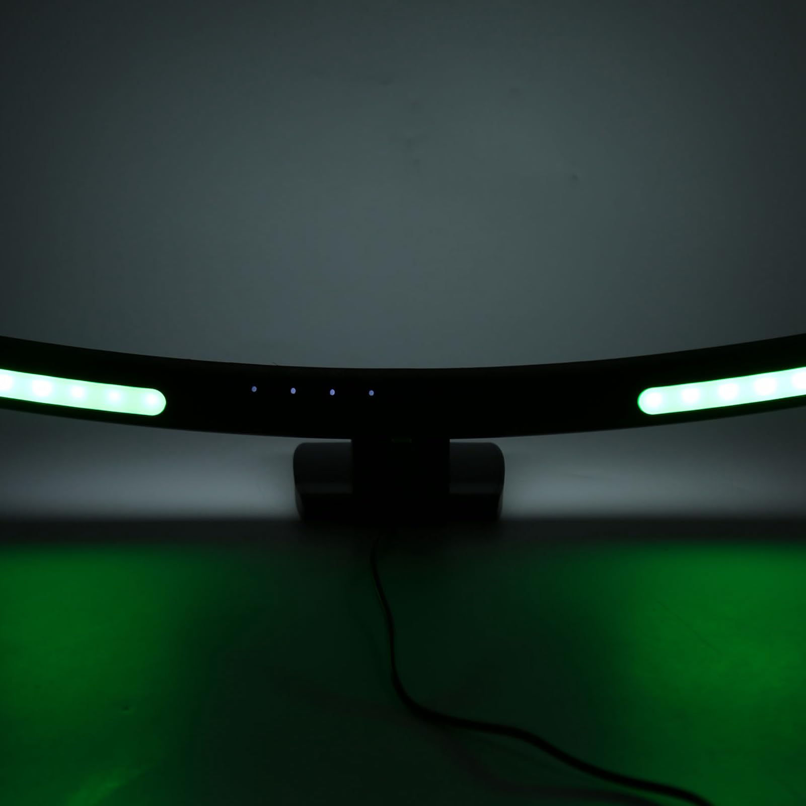 Irfora Lampe LED de Bureau pour Ordinateur, Barre Lumineuse Asymétrique à Gradation Tactile Optique avec 7 Couleurs RVB, Adaptée pour un Moniteur incurvé de 15 à 22 Pouces, Bloque le