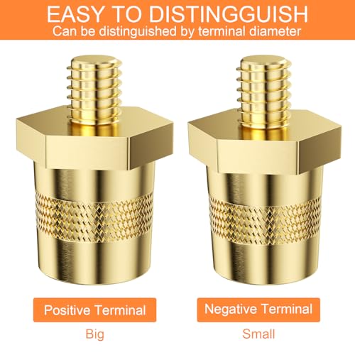 Newaner M8 Accukolom, paar accupolen, accupolen voor autoaccu's - Afbeelding 4