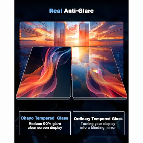 Image of OHAYO Screen Guard Combo for MG Windsor EV & EV Pro 2024-2025 | Compatible with Exclusive, Essence, Exclusive Pro & Essence Pro | 15.6 inch Infotainment Screen + 8.8 inch LCD Instrument Cluster Protector | Car Accessories (Not Tempered Glass)