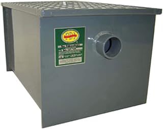 John Boos GT-8 Carbon Steel Grease Interceptor, 14.2" Long by 11.2" Tall by 10.5" Wide, 8 lbs Grease Capacity