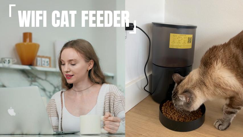 6L Distributore Automatico Cibo Gatti Cani WiFi, UIOOQ Distributore di Crocchette per Animali Domestici con 10S Registrazione,Orari di Mangiatoia Personalizzati (bianco-6L 6L Distributore Automatico Cibo Gatti Cani WiFi, UIOOQ Distributore di Crocchette per Animali Domestici con 10S Registrazione,Orari di Mangiatoia Personalizzati (bianco-6L