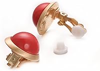 Vista 27 de Yoursfs Clip on Earrings for Women Round Faux Pearl Earrings Clipon 18K Gold Plated Non Pierced Earring Jewelry Marfil