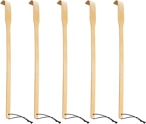 Miniatura 1 de RENOOK Rascadores de espalda de madera de bambú, 16.5 pulgadas, ideales para personas que necesitan manos más largas, proporcionan alivio
