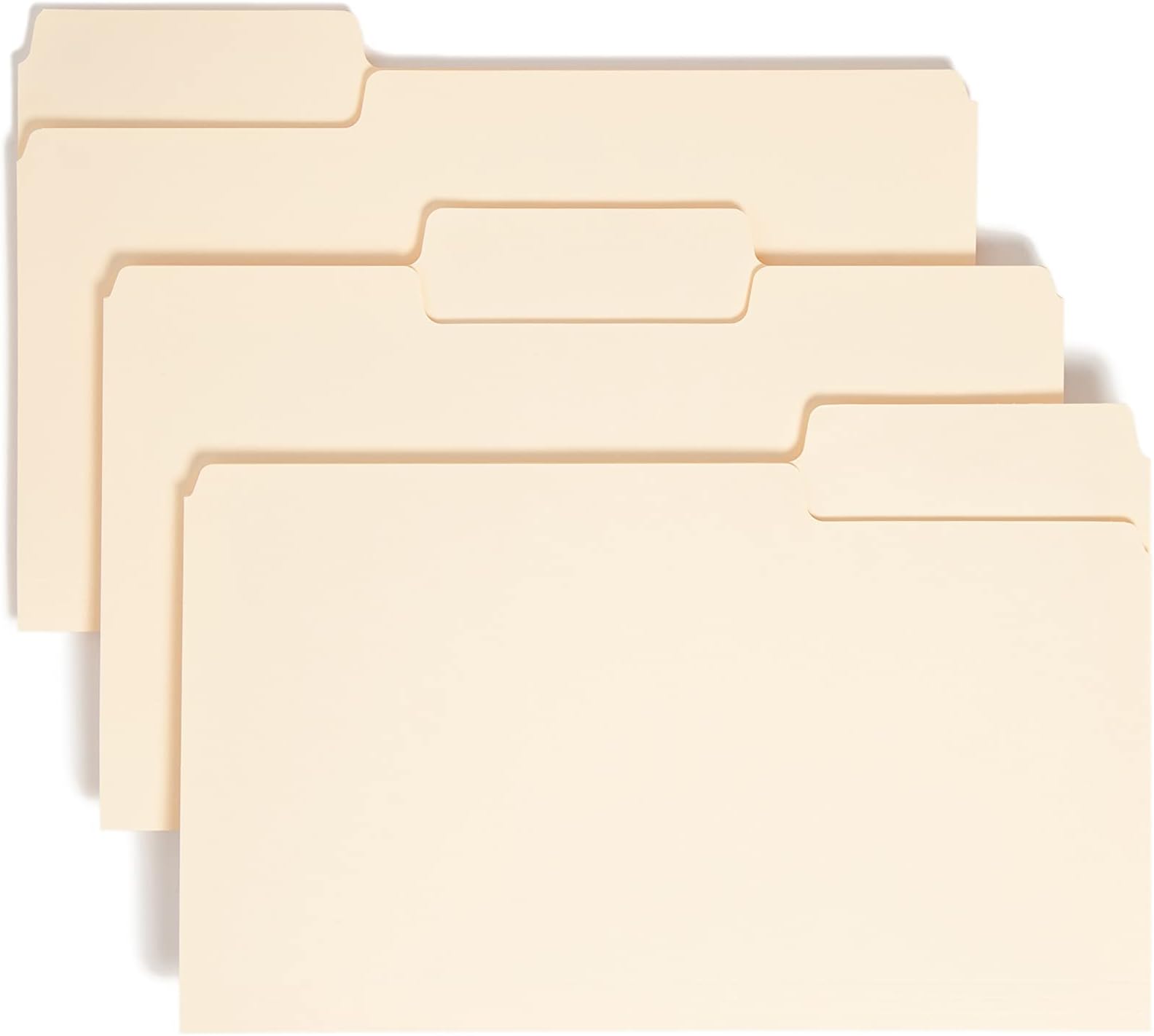 SMEADSuperTab File Folder, Oversized 1/3-Cut Tab, Legal Size, Manila, 100 Per Box (15301)