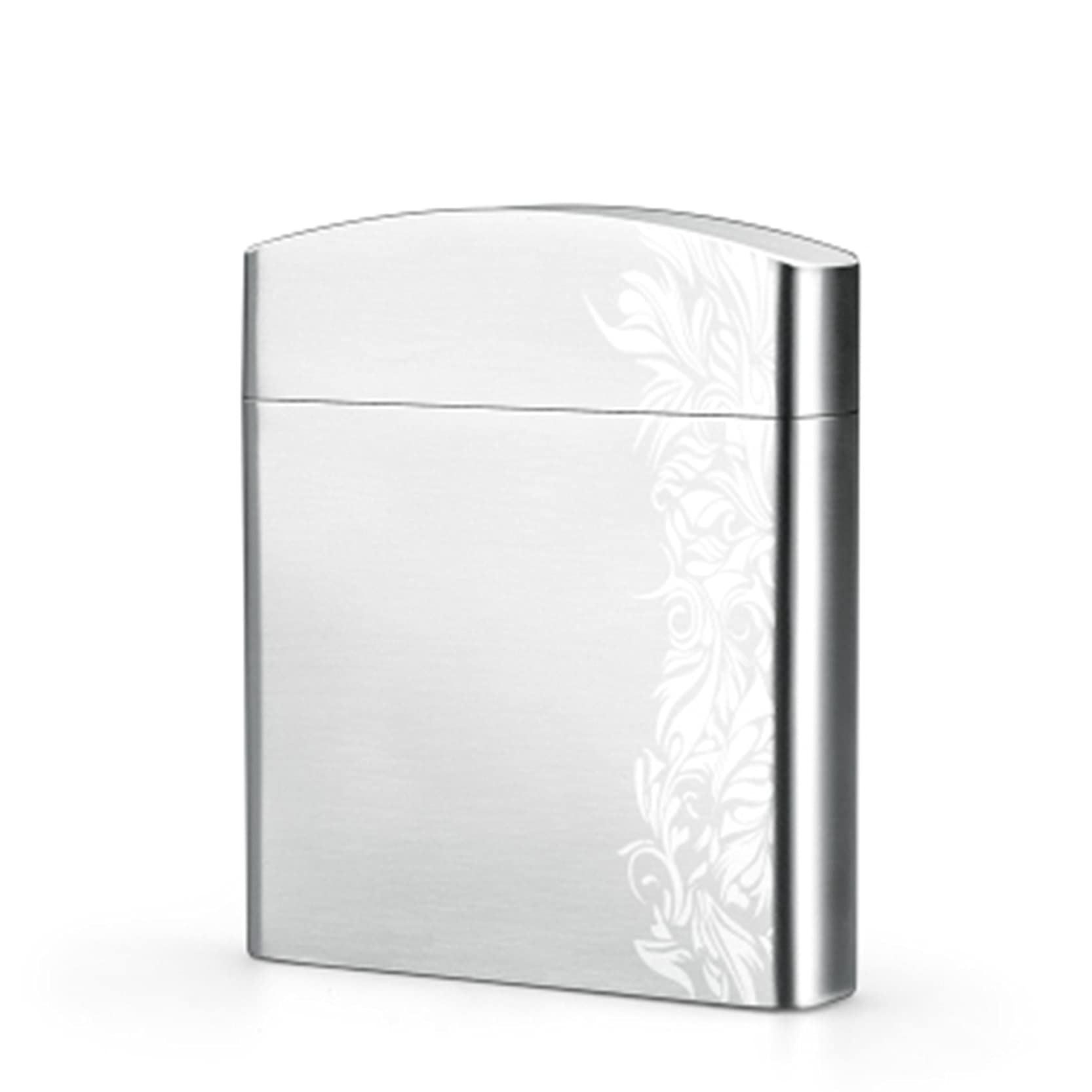 Etui na papierosy ze stali nierdzewnej， ultracienkie etui na papierosy z metalu， obudowa ze stali nierdzewnej， dwuwarstwowy， zapobiegający zakleszczeniom otwór，C-82 * 17 * 93mm