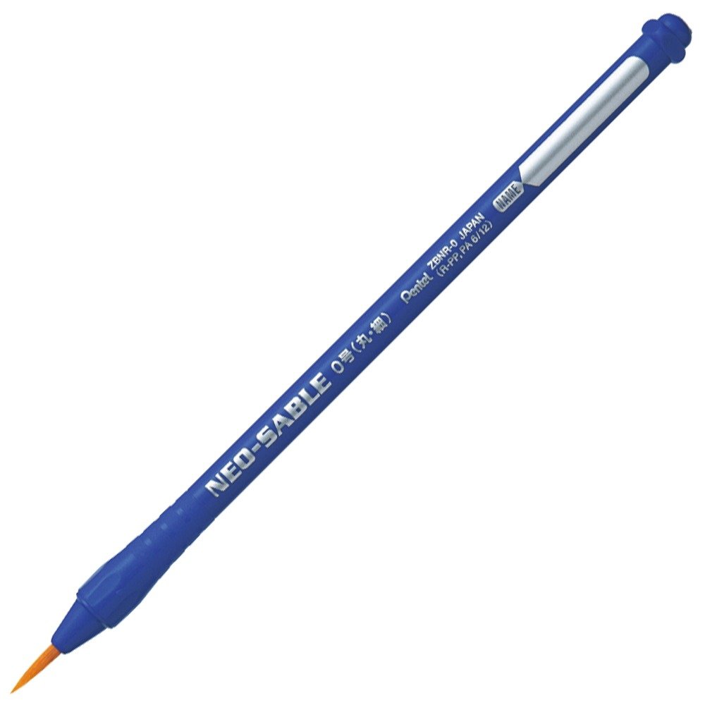 Pentel Pinsel Pinsel Neo sable zbnr-0 rund-Pinsel Nr. 0 Set von 10