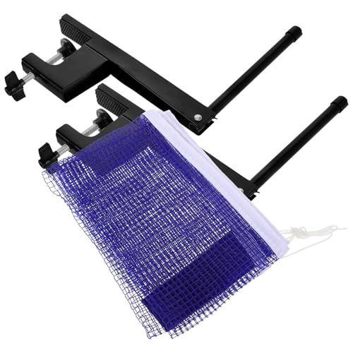 Filet pour tennis de table amovible avec poteaux de fixation et accessoires de table de sport