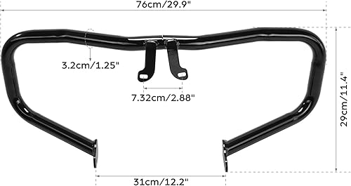 Miniatura 2 de TCMT Barra de protección de motor cortada para Harley Touring Street Glide 2014-2023 Electra Glide Standard FLHT 19-22 Road King Special FLHRXS