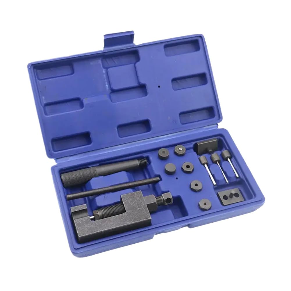 Moto Catena Breaker Rivettatura Strumento 6 Spilli Taglierina Catena Rivettatrice Catena Della Bici Spille Pressa Maniglia Per 415 420 428 520 525 530 630