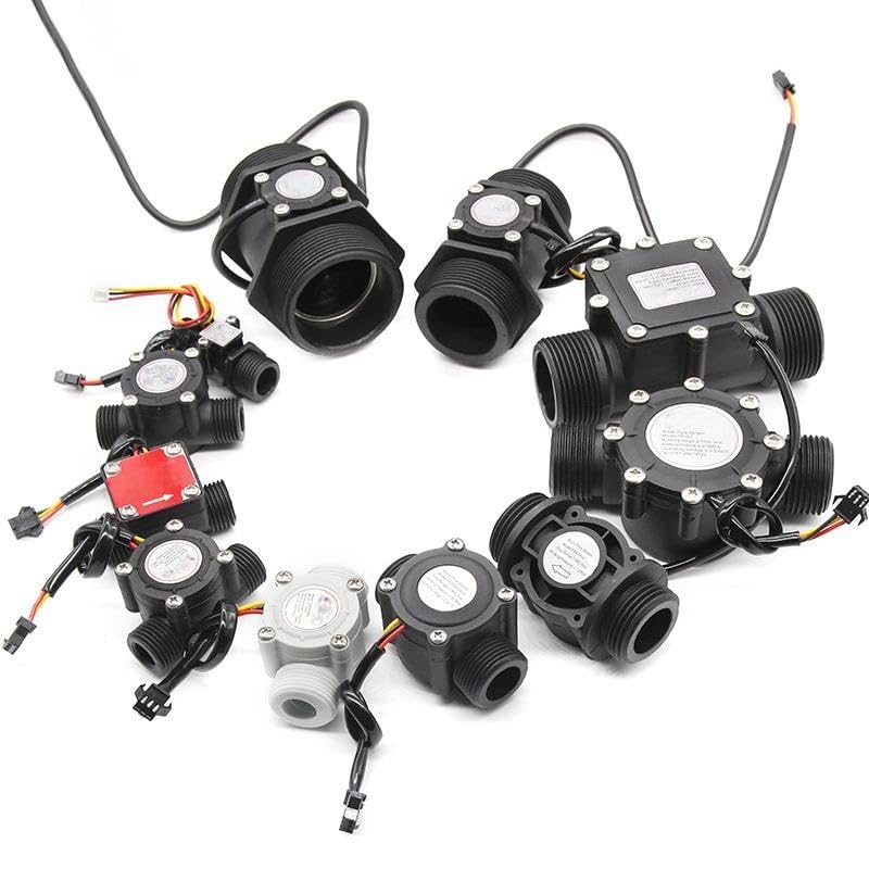 Metro 2 uds Sensor de flujo agua medidor efecto Hall riego agrícola calentadores medición líquido 1/2 pulgada 3/4 pulgadas 1, para uso doméstico en el jardín(2-inch DN50)