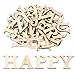 Hicarer 52-Piece 1.8 Inch Capital Wooden Alphabet Letters for Crafts, Wall Decor & Kids Learning ABCs