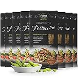  Planet Plant-Based proteínas fideos Bio Edamame Fettuccine / 8er pack (8x200g) / Edamame fideos /100% Pasta natural / Vegan / Sin gluten / Bajo Carb