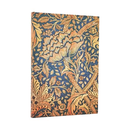 Paperblanks | 2026 Morris Danza del Viento | William Morris | 13 Meses | Midi | Apaisado | Cierre con Banda Elástica | 160 Pg | 100 GSM
