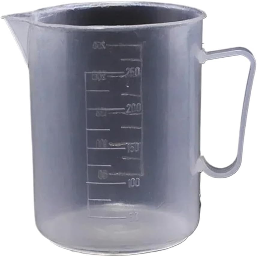Plastic Graduated Measuring Cup Large Capacity Scale Laboratory Beaker Clear With Lid Transparent Mixing Cup Kitchen Tools(5000ml)