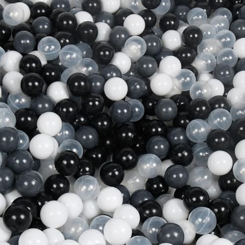 MODEREVE 100 Pack Balls for Ball Tent, Colorful Plastic Balls Play Balls for Ball Pit, Bounce House, Baby Pool & Playhouse