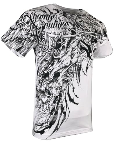 Xtreme Couture by Affliction Men T-Shirt Sorrow Skull Biker MMA Gym S-4X $404