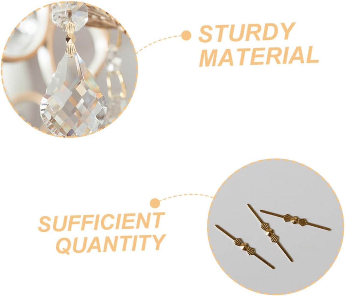 200pcs Metal Butterfly Clips for Lamp Crystals, 33 MM 40 MM image 3