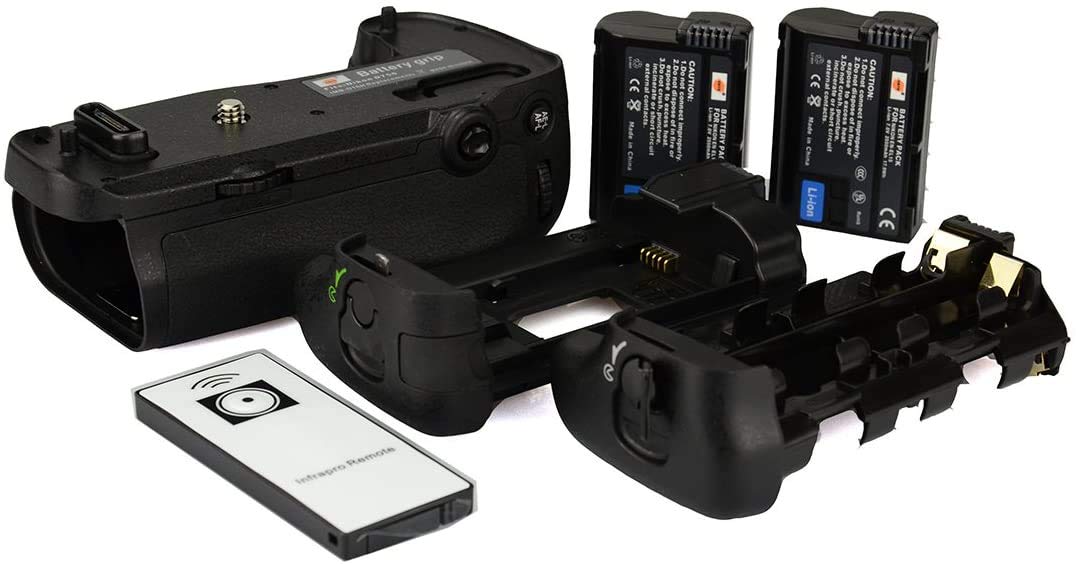 DSTE Telecomando Verticale Batteria Presa per Nikon D750 DSLR Fotocamera come MB-D16 con 2-pack EN-EL15
