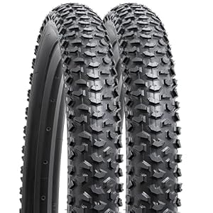 YUNSCM 2-PCS 24″ Mountain Bike Tires 24 x 2.125/57-507