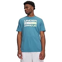 Under Armour UA Team Issue Wordmark SS - Boundless Blue / / Lumos Lime